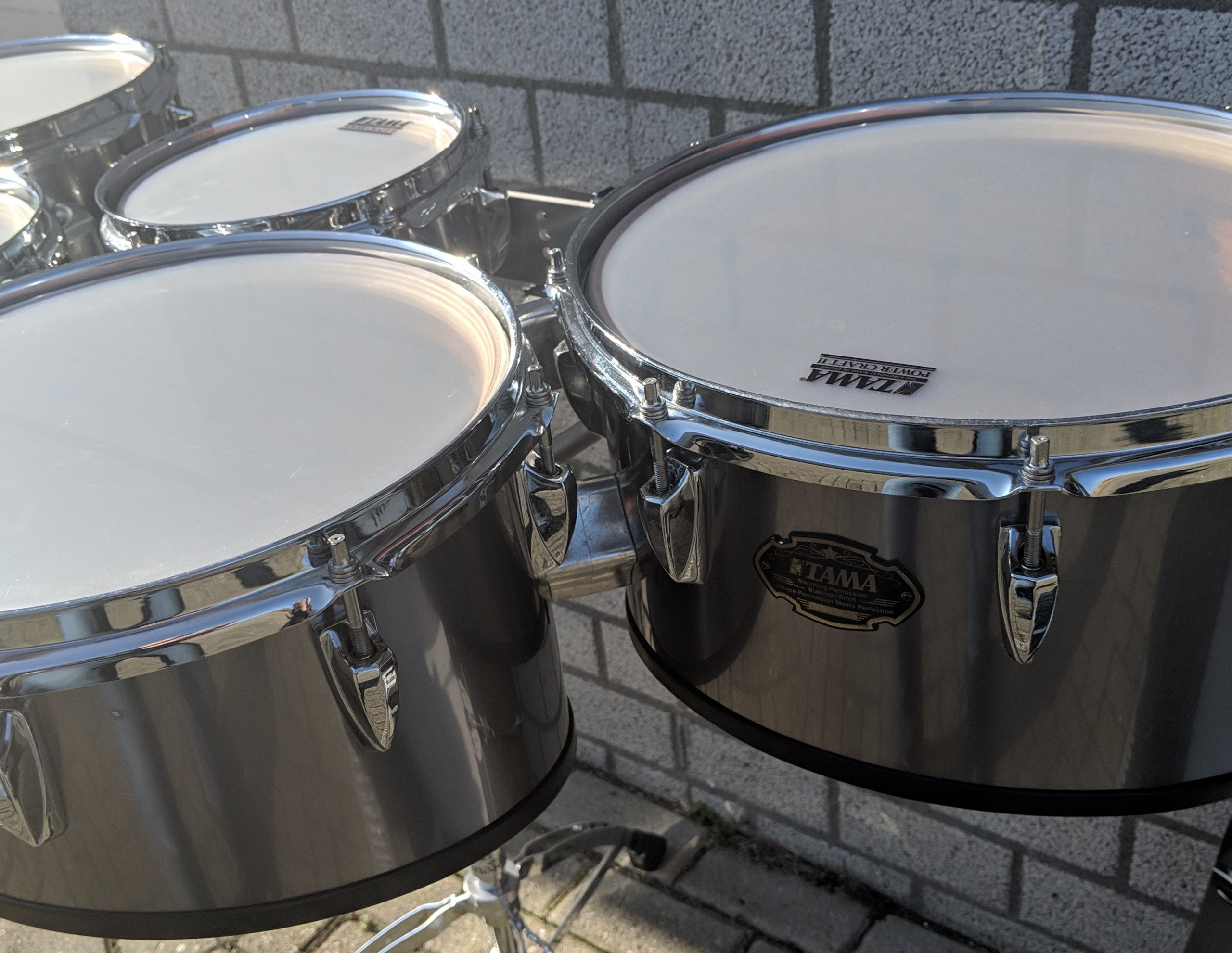 Gebruikte Tama Marching Tenordrum Premium Bubinga
